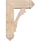 Ekena Millwork Merced Arts and Crafts Smooth Bracket w/ Offset Brace, Douglas Fir, 7 1/2"W x 20"D x 28"H BKT0806X20X28MRC03SDF - alternate 4
